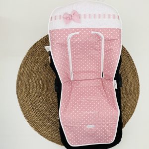 Colchoneta Silla De Paseo Reversible 708 Rosa/Gris Rosy Fuentes
