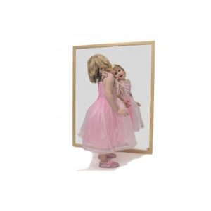 Espejo infantil irrompible 120×50 cm marco madera
