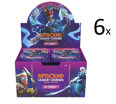 Pre Venta 08/05/2026. Riftbound: League of Legends TCG – Unleashed Booster Box CASE (6x Booster Box) (EN)