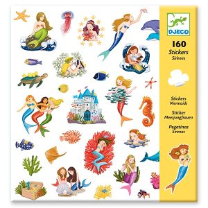 Djeco Blister 160 Pegatinas Sirenas