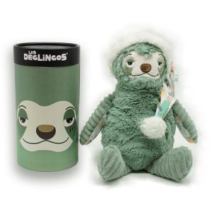 Este es Chillos un suave peluche fabricado en canalé de terciopelo con el diseño Original de Les Déglingos dentro de caja decorativa reutilizable Genial como regalo para cualquier edad leer más