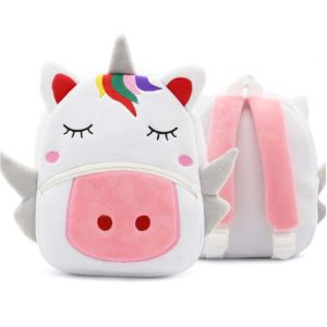 Mochila Guardería Unicornio Blanco