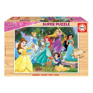 Princesas Disney Puzzle Madera 100 Piezas