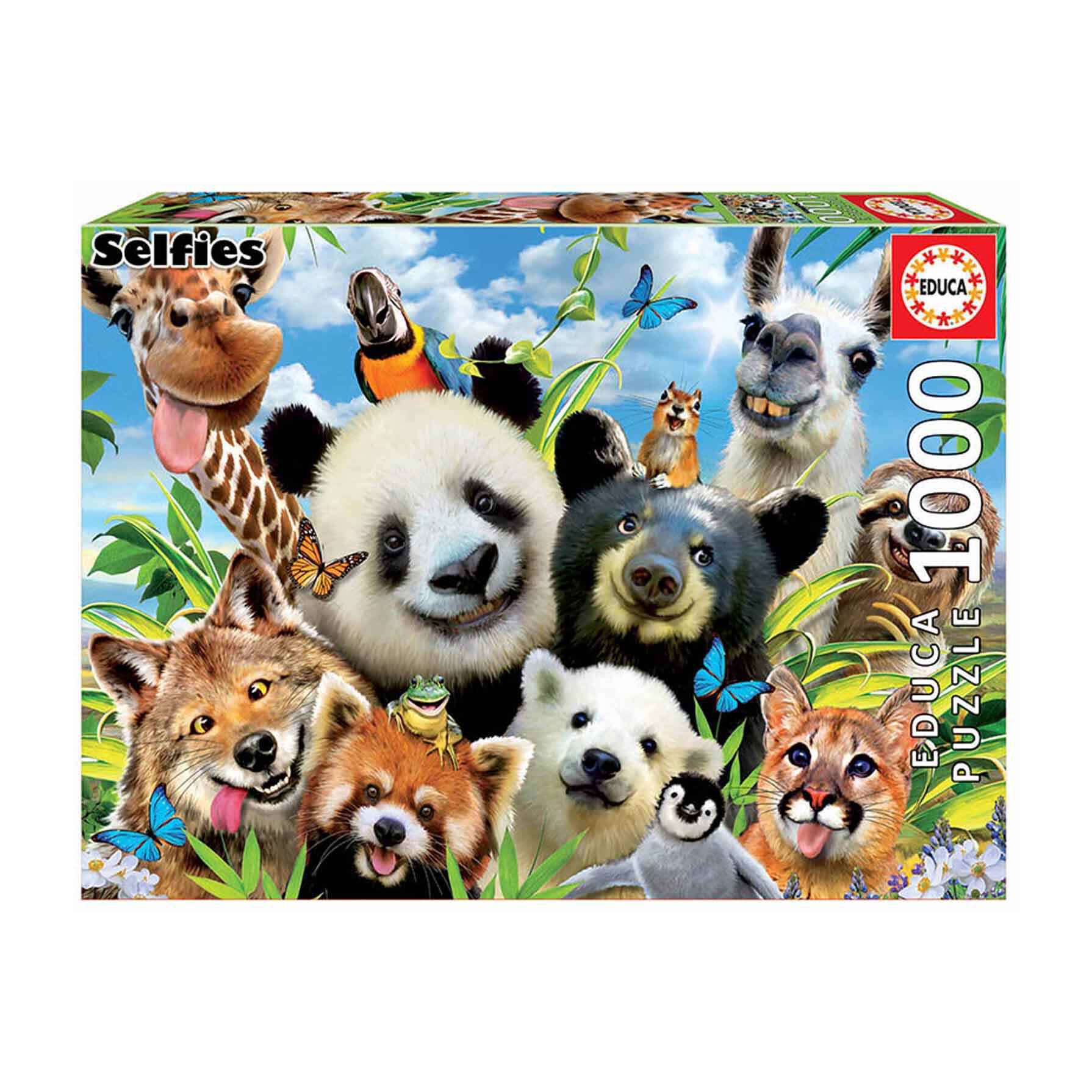 Puzzle Llama Drama Selfie 1000 piezas