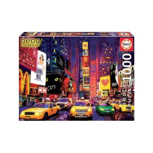 Puzzle Times Square Nueva York Neon 1000 piezas