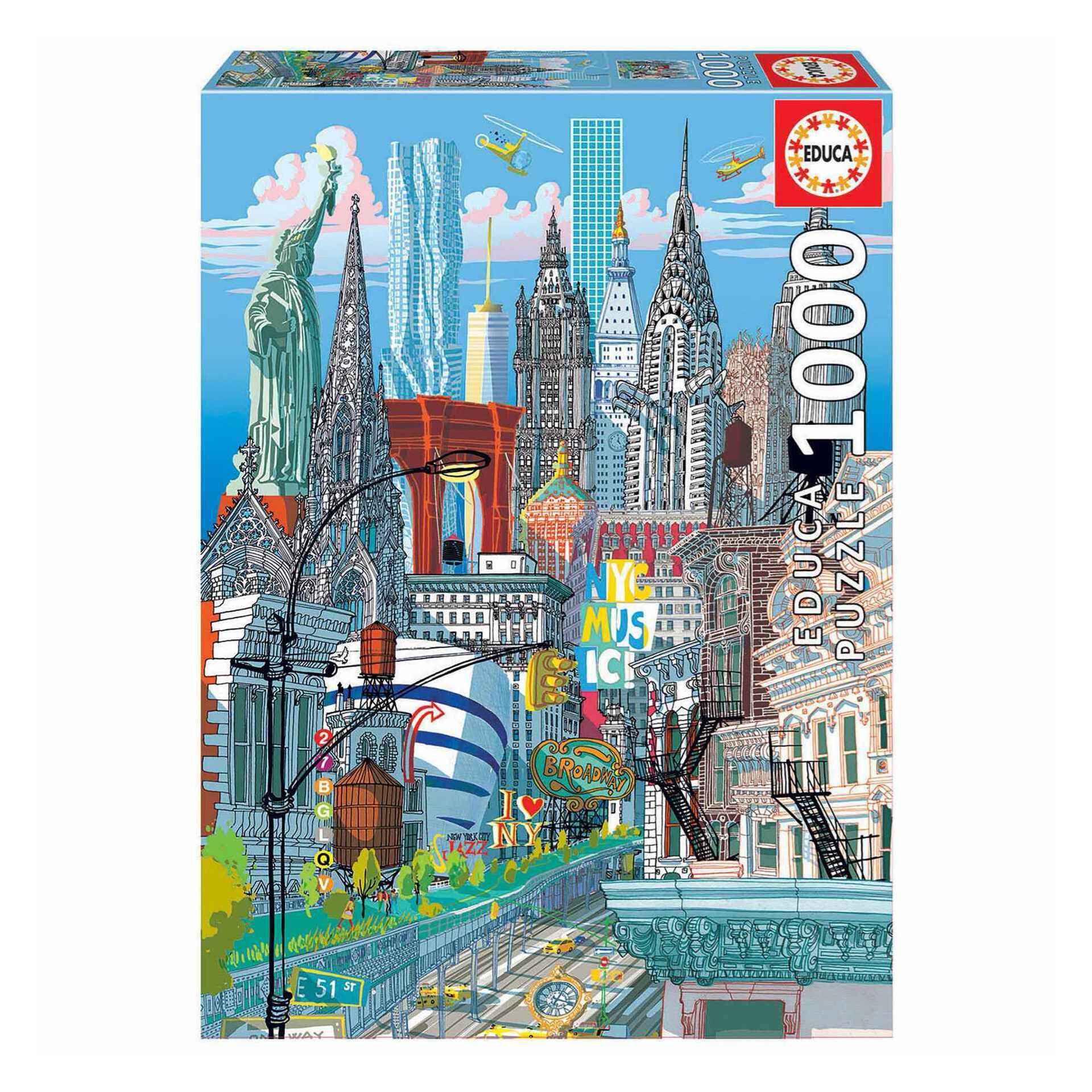 Puzzle 1000 piezas New York Carlos Stanga