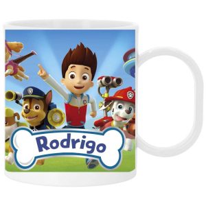 Taza Plástico Personalizada Patrulla Canina