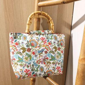 Bolso Bambú Floral