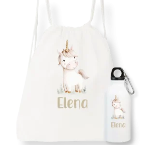Pack Bolsa+Botella Unicornio